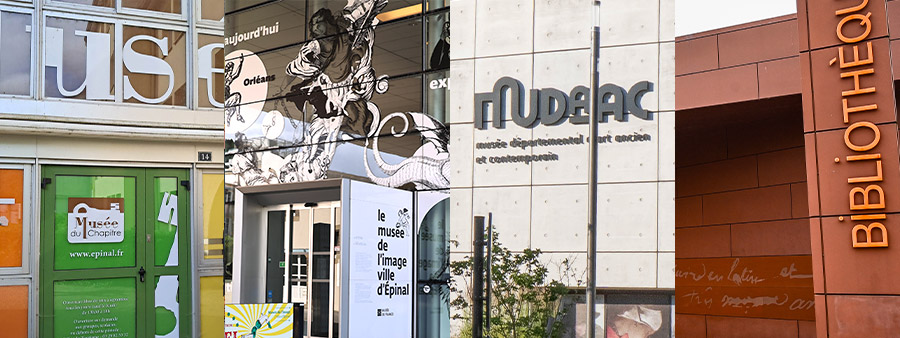 ::L’Association des Amis des Musées à Épinal vue extérieur parvis musée de l'image épinal